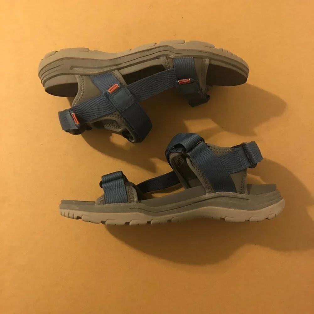 Earth Origins Sandals Bostonian Bowen Sport Men's Size 9 Blue Hook & Loop
